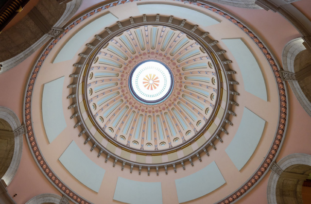 Ohio Statehouse rotunda - historic Greek Revival architecture in Columbus, Ohio